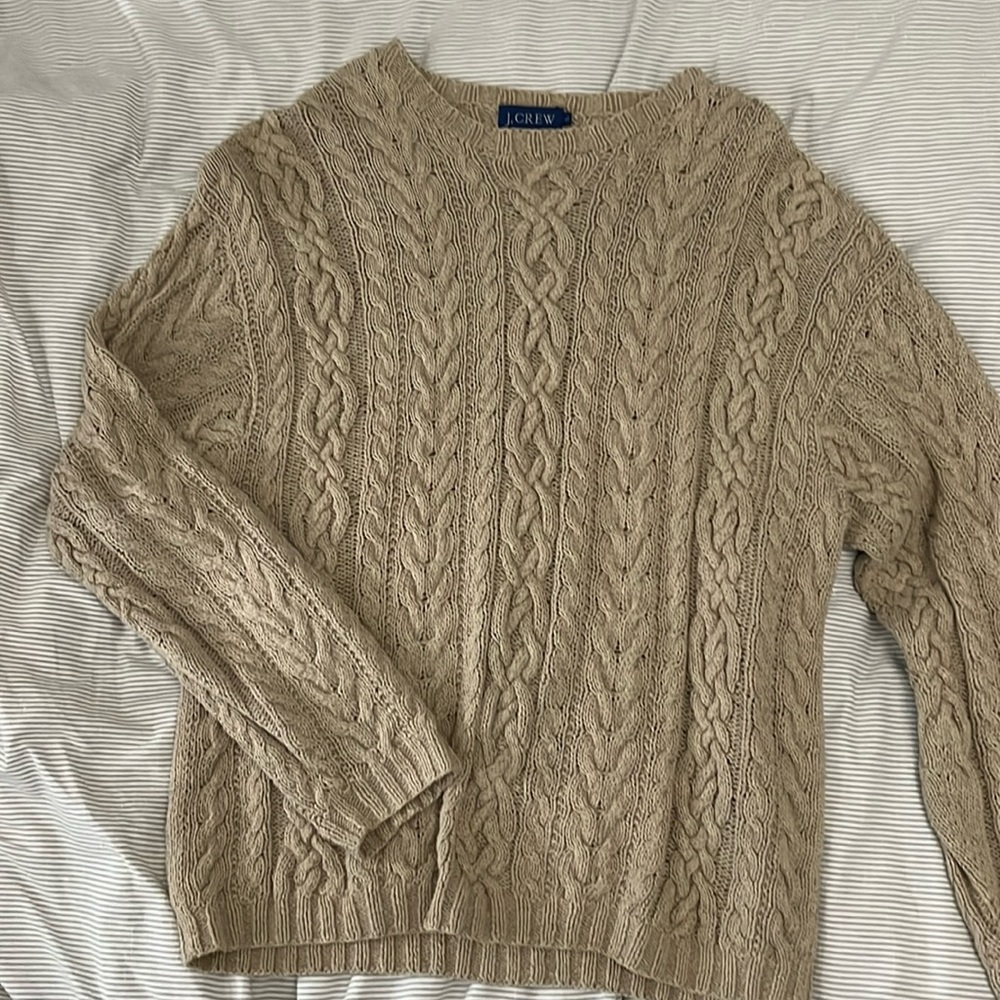 J. Crew men’s knit fisherman’s sweater size L